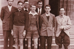 Herren 1 1948. Von links: Kizans, Nicolai, Fiegler, J. Draheim, Abelite, Fackler, Oettinger