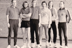 Herren 1 RR 1974/75. Von links: Deifel, Spreter, Hübner, Heldt, P. Müller, Grimm